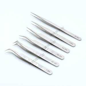 Pince à cils professionnelle personnalisable pour volume intense, multifonctionnelle, en acier inoxydable de précision, fournitures pour cils, pointe personnalisable - Product Image 4