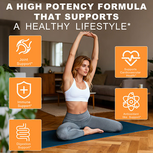 Bestselling Product Turmeric Ginger Tablets with Black Pepper Fruit and Turmeric Powder Supports Cardiovascular Health Turmeric - Product Image 4