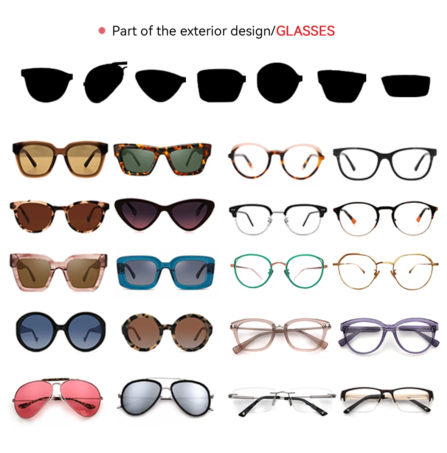 2024 Eyewear Manufacturer New Cat Eye Glasses Designer Blue Light Acetate Optical Frame Reading Glasses For Women Men
