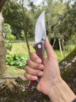 Couteau tactique de combat et de camping personnalisé OEM Eagle Blade, manche en titane D2, approvisionnement direct en gros d'usine