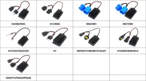 La resistenza automatica H7 H4 H11 9005 H13 9007 led ha condotto il decodificatore nascosto Canceller 20W 13ohm del faro del sistema di illuminazione Led