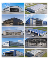 Kit de Hangar Metálico Personalizado Equipado con Puertas Plegables Extra Grandes para Abrigado de Jets y Aviones de Hélices