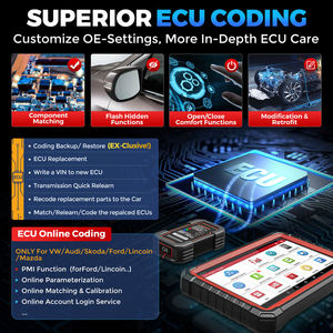 Herramienta de diagnóstico automotriz LAUNCH X-431 Pro3s V5.0 de 10.1 pulgadas con sistema completo, X431 Pro3s Plus, codificación de ECU, prueba activa, escáner Obd2 - Product Image 5