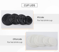 Gobelet en papier ondulé noir isotherme personnalisé de 8 oz, biodégradable et écologique, avec couvercles pour café chaud et boissons chaudes