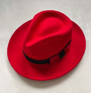 Sombrero Fedora de Lana Unisex X1258B, Estilo con Impresión Digital, Forma Cóncava Moderna para Adultos, Sombrero de Fieltro para las Cuatro Estaciones - Product Image 6