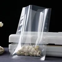 Sachets en nylon transparents pour aliments secs, céréales, imprimés sur mesure, scellés sur 3 côtés, qualité alimentaire, emballage sous vide