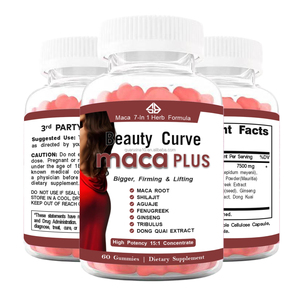 Extracto Natural de Maca OEM 7 en 1, Suplemento Dietético en Gomitas para Aumentar, Levantar y Reafirmar los Glúteos, 60 Unidades - Product Image 2