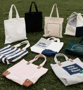 Bolsa de Compras de Lona de Algodón con Logotipo Personalizado al por Mayor, con Asa de Cuero, para Mujer - Product Image 2