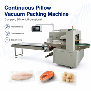 Máquina de Envasado Automática al Vacío para Salmón, Máquina Envolvedora de Alimentos con Motor Servo para Pescado y Camarones - Product Image 6