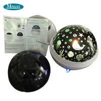 Mayki Chambre sensorielle apaisante pour l'autisme Galaxie Nuit Océan Monde Lampe Étoile Soulager le stress Projecteur Lumière pour enfants autistes