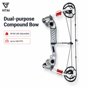 <span class=keywords><strong>Arc</strong></span> à poulies d'entraînement extérieur 40-80lbs réglable en aluminium CNC pour billes d'<span class=keywords><strong>acier</strong></span> et flèches - Product Image 1
