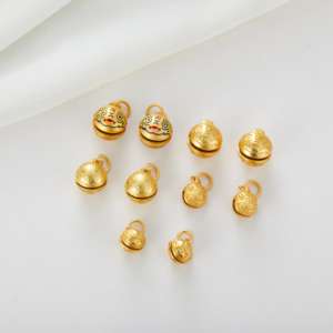 Antik kum altın çan halka altın yutma beast çan kaplan kafa çan dize ortanca kolye dize aksesuarları - Product Image 1