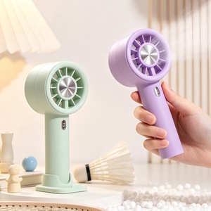 LingPan Portable Handheld <b>Fan</b> Rechargeable Battery 5W DC Motor USB Charging Desktop <b>Stand</b> Mountable - Product Image 3