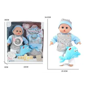 14 Inch Wholesale Newborn Vinyl And Cotton Body Vinyl Baby DollBaby Doll With Ic 14 Inch Pee Lifelike Reborn Dolls