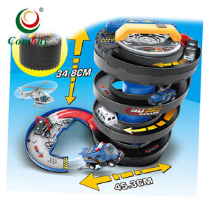 Circuit <span class=keywords><strong>de</strong></span> <span class=keywords><strong>course</strong></span> automobile en plastique avec emplacement déformé pour stationnement <span class=keywords><strong>de</strong></span> roues - Product Image 1