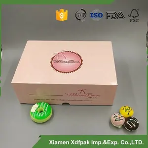 Custom Size Transparent Box With Window Pastry Packaging Bakery Box Cake Box