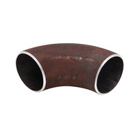 Coude de tuyauterie industrielle en acier au carbone soudé, surface lisse, SCH20 STD SCH40, coude de soudure en acier au carbone