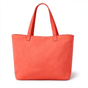 COTTON VOYAGE <b>Large</b> Cotton Beach Canvas Fashion Women's Tote <b>Bag</b> with Shoulder Length Handle and Custom Print - Product Image 4