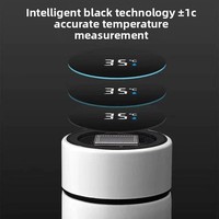 Tasse intelligente créative et tendance pour affaires, en acier inoxydable 304, avec affichage de la température, idéale pour l'export, cadeau parfait