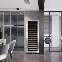 Vinopro Compresseur de refroidisseur de vin électrique de 490 litres refroidissant un réfrigérateur à vin d'une capacité de 183 bouteilles à usage domestique approuvé CE/CB/RoHS
