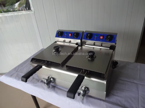 <span class=keywords><strong>Friteuse</strong></span> électrique de luxe 10L |   Réservoir <span class=keywords><strong>amovible</strong></span>, 50-200 ° Thermostat C pour les bars à snacks et les restaurants de restauration rapide - Product Image 4