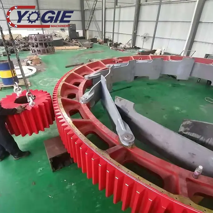 Luoyang Yujie grande ingranaggio industriale del segmento del forno rotante fuso per il mulino a palle