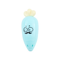Mini surligneurs obliques Cx en forme de carotte, couleur macaron, 6 couleurs, expressions de dessins animés, ensemble de stylos créatifs, sac promotionnel