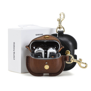 Étui pour Samsung Galaxy Buds 3 Pro, cuir de vachette fait main, protection intégrale anti-chute et antichoc pour écouteurs - Product Image 5
