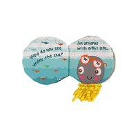 Livre en tissu pour bébé, jouet éducatif en tissu doux, brodé, lavable, activité sensorielle pour tout-petits, apprentissage Montessori, OEM personnalisé
