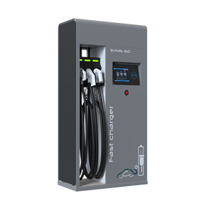 Stazione di Ricarica <span class=keywords><strong>EV</strong></span> da 60KW Certificata CE ISO9001, Nuova, con Connettori CCS Chademo AC Tipo2, 24 Mesi, 50/60Hz EVMS-60 DC 200-1000VDC - Product Image 1
