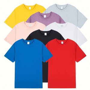 T-shirts pour enfants personnalisés avec logo, 180 GSM, en coton doux, impression par transfert thermique, pour promotions et uniformes scolaires, conception OEM - Product Image 1