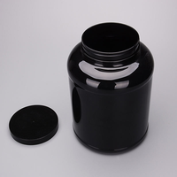 Bouteille en plastique HDPE à large ouverture pour protéines en poudre, conteneur vide en gros pour protéines de fitness, 3L, 5L, 6.8L