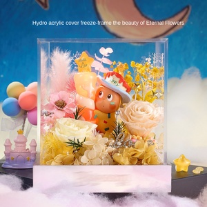 Regalo di Natale per Fidanzata/ Moglie Bubble Mart Star People Giocattolo Cartoon a Tema Vegetale Fiore Eterno Ornamenti Creativi - Product Image 3