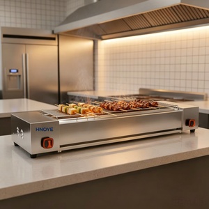 Parrilla de <span class=keywords><strong>Barbacoa</strong></span> sin Humo de Acero Inoxidable 304 para Kebab, Pollo y Filetes, Uso en Encimera - Product Image 1