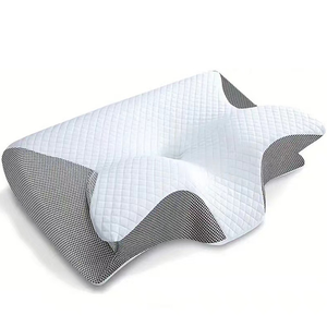 Butterfly Contour Memory Foam Pillow Ergonomic Cervical Neck Protection <b>Bed</b> Pillow for Side Back Sleepers 60x35x11.5cm - Product Image 1