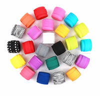 Bandages de boxe personnalisés en gaze de coton élastique de 180 pouces, imprimés Title Easy Muay Thai, blancs, pour équipement et protection