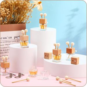 Diffuseur de parfum pour voiture en verre vide à suspendre, flacon de parfum étanche avec clip - Product Image 3