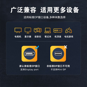 Dp2.1 High Definition <b>Cable</b> 16K 8K@60Hz Gold Plated Interface Gaming Data <b>Cable</b> - Product Image 4