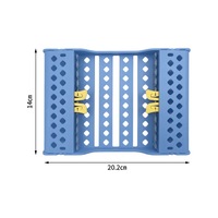 Supports de stérilisation dentaire avec poignées, 10 emplacements, cassette porte-instruments, plateau de désinfection autoclavable en plastique, rangement d'outils