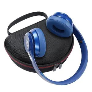 Portable Custom Hard Zipper Headphone EVA Case Travel Pouch For Beats By Dr. Dre Studio Pro Solo2 Solo3 Carrying Cases