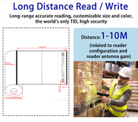 XGSun UHF RFID Etiqueta logística Impresión térmica de gran tamaño U9 Chip impermeable para sistema de gestión de almacenes RFID
