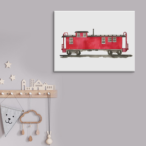 Semplice camion di salvataggio rosso tela appesa a muro foto su misura <span class=keywords><strong>stampa</strong></span> per la decorazione della parete della stanza dei bambini fabbrica di decorazione della parete - Product Image 5