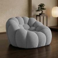 Canapé Bulle Moderne OEM ODM, Ergonomique et Courbé, en Tissu Nid d'Abeille, pour Bureau et Salle de Réception, Expédition Compactée pour un Gain de Place