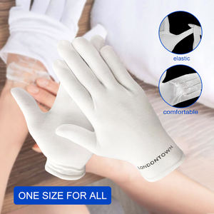 Sarung Tangan Spa Kosmetik Perawatan Malam Hari dari Katun Putih Lembut Ukuran Satu untuk Semua, Melembapkan Kulit, untuk Eksim dan Tangan Kering - Product Image 6