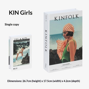 <span class=keywords><strong>Livre</strong></span> décoratif en carton gris plié, décoration créative moderne, simulation de magazine de mode anglais, <span class=keywords><strong>livre</strong></span> vide - Product Image 6