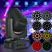 Équipement d'éclairage de scène LED Gobo Beam 180W, double 18 prismes, effet arc-en-ciel, tête mobile, DJ, soirée, spectacle, lumière disco