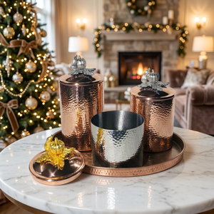 Rose Gold Stainless Steel Food <b>Canisters</b> with Lid Tea Sugar Coffee Boxes Hammered Jars Rose Gold <b>Canister</b> <b>Set</b> for Gift Use - Product Image 1