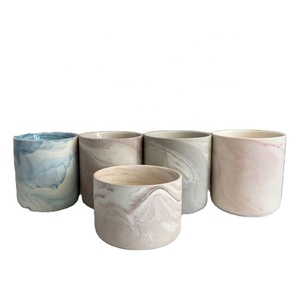 <b>Cheap</b> 9 Oz Cylinder Home Decor <b>Candle</b> Container Custom <b>Candle</b> Jars Marble Scented <b>Candle</b> Packaging Jars - Product Image 4