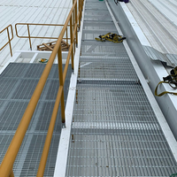 Marches d'escalier en acier dentelé pour extérieur, galvanisées, antidérapantes, pour plateforme, échelle, escaliers métalliques industriels