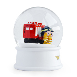 Tùy Chỉnh 100Mm Nước Thủy Tinh <span class=keywords><strong>Globe</strong></span> Lửa Chủ Đề Thủ Công Tưởng Niệm Nhựa Cơ Sở Thủy Tinh Quả Cầu Tuyết - Product Image 3